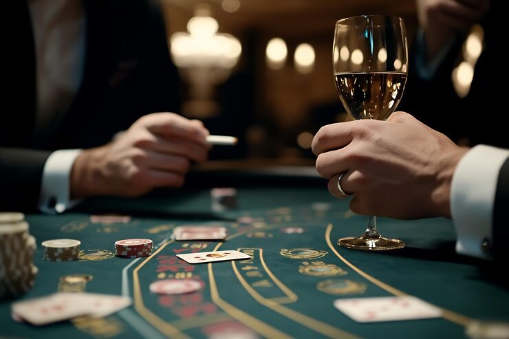 Texas Poker table interface on kebo88 slot showing community cards and player positions